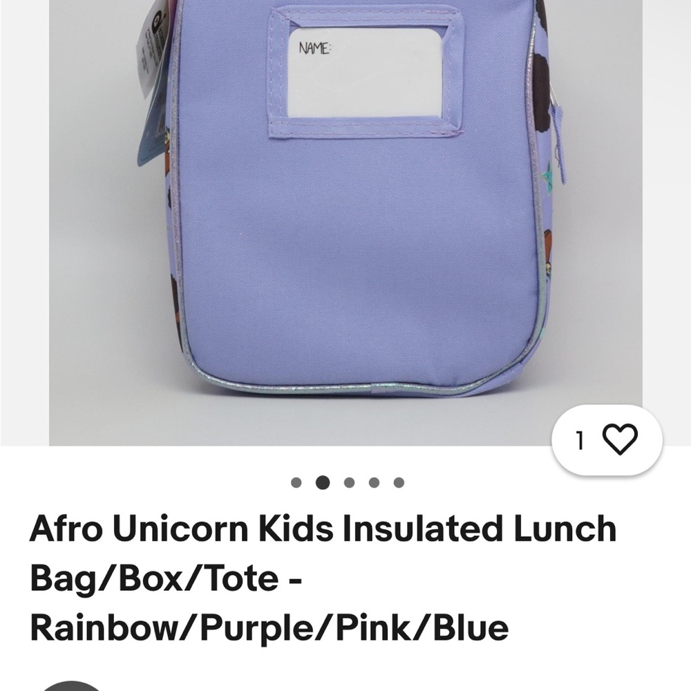 Sparkly Unicorn Kids Pouch - Picture 4 of 5